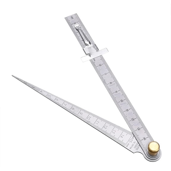 Stainless Steel Wedge Taper Ruler 1-150mm Feeler Gauge Bore Measuring Tool For Construction, Railways, Electrical Work, Ceramic Ware, Automotive And Die Inspection Applications