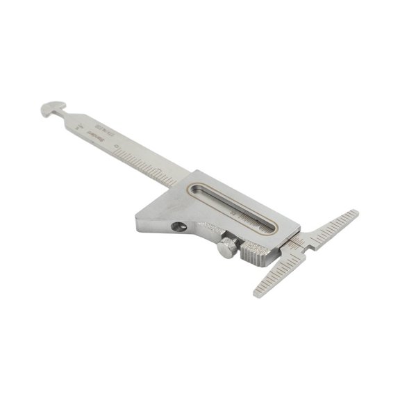 Stainless Steel Welding Pipe Gauge Caliper for Measuring Pipe Misalignment and Thickness - Silver 158x64mm