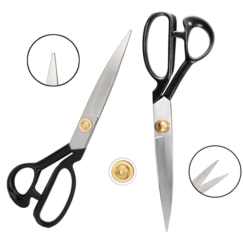 Stainless Steel Western Premium Gold Tailoring Scissors, A-300 12-inch (Silver)