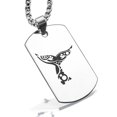 thumbnail image 1 of Stainless Steel Whale Tail Maori Symbol Dog Tag Pendant Necklace, 1 of 3