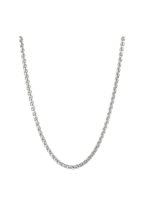 Stainless Steel Wheat Chain Necklace 20 Inch