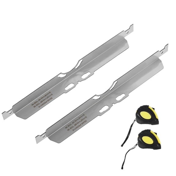 Stainless Steel Wheel Alignment Tool 2 Pack Toe Plates Accurate Toe Angle Measurement Includes 2 Measuring Tapes and Conversion Chart