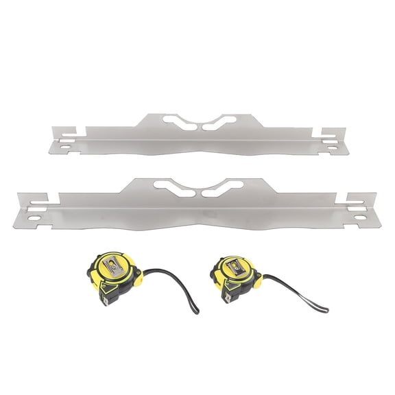 Stainless Steel Wheel Alignment Tool Plates, Toe Alignment Tool Plates with 2 Pack 3 Meters / 10 Feet Tape Measures for All Cars Sedans SUVs