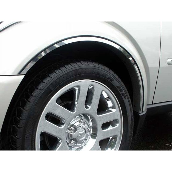 Stainless Steel Wheel Well Trim 6Pc Fits 2007-2011 Dodge Nitro WQ47940 QAA