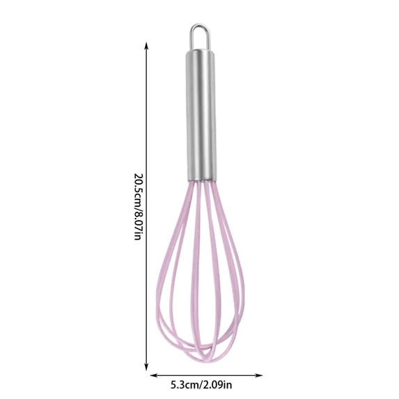 Stainless Steel Whisk 5.3 cm x 20.5 cm Manual Egg Beater for Whipping Cream, Mixing Batter, and Stirring Sauces
