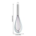 thumbnail image 1 of Stainless Steel Whisk 5.3 cm x 20.5 cm Manual Egg Beater for Whipping Cream, Mixing Batter, and Stirring Sauces, 1 of 5