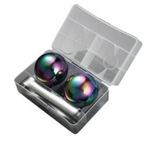 Stainless Steel Balls 2-Piece Set, Metal Ice Cubes for Drinks, Reusable Stones for Scotch, , Bourbon - Gift for Men & Dad
