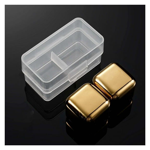 Stainless Steel Whisky Stones - 304 Grade Metal Ice Cubes for Whiskey & Wine, Reusable & Quick-Freezing