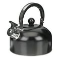 thumbnail image 1 of Stainless Steel Whistling Tea Kettle with Wooden Handle - 3L Black, 1 of 6