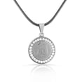thumbnail image 1 of Stainless Steel White CZ Muslim Islam God Allah Pendant Necklace, 1 of 4