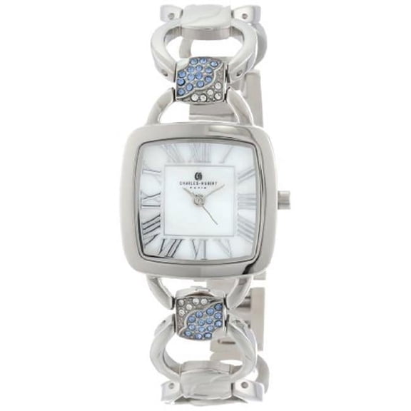 Stainless Steel White MOP Dial Quartz Watch