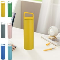 Stainless Steel Wide Mouth Sports Water Bottle 600mL | Vacuum Insulated Leakproof Outdoor Portable Kettle | Hot and Cold Drink Thermos | Multiple Colors | 10.35x2.76x2.76 in