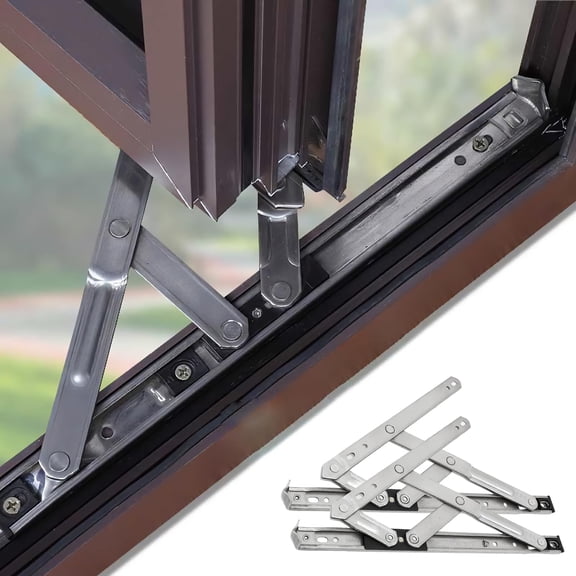 Stainless Steel Window Hinges 1 Pair 14 Inch Casement Friction Stay