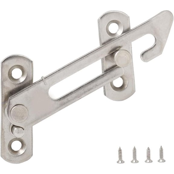 Stainless Steel Window Opening Limiter Right Side Install with 65 Degree Angle Sash Restrictor