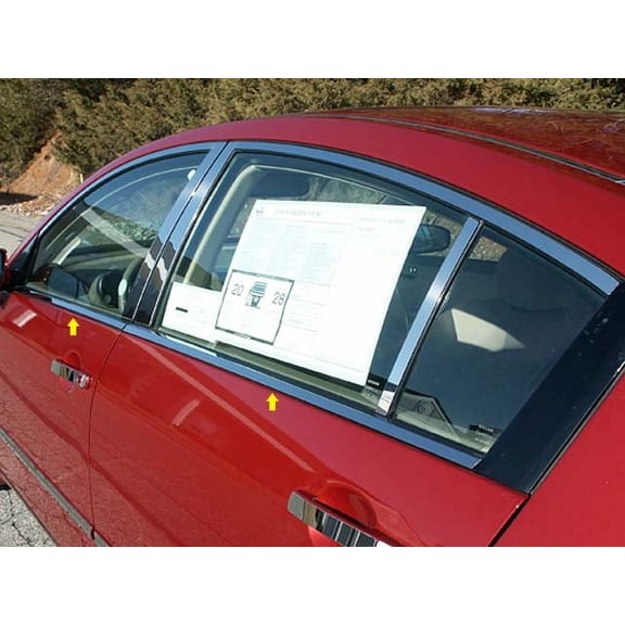 Stainless Steel Window Sill Trim 4Pc Fits 2004-2008 Nissan Maxima WS24540 QAA