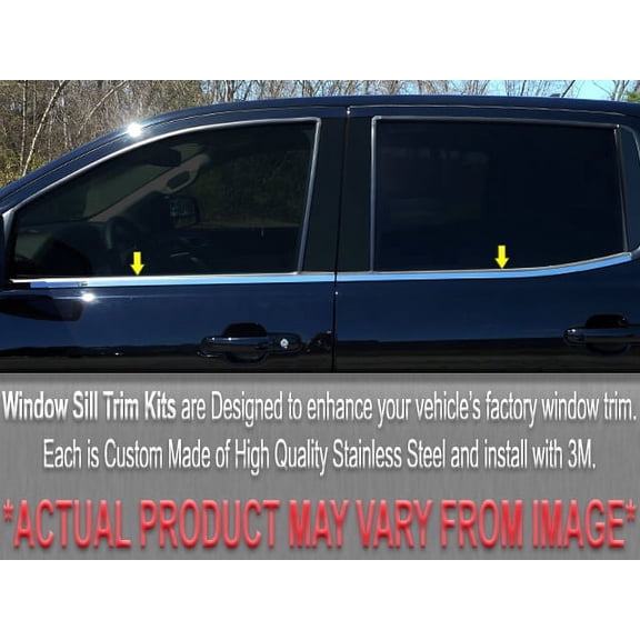 Stainless Steel Window Sill Trim 4Pc Fits 2005-2007 Subaru Legacy WS25445 QAA