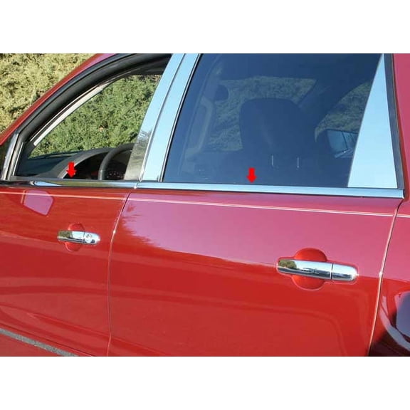 Stainless Steel Window Sill Trim 4Pc Fits 2007-2009 Saturn Outlook WS47425 QAA