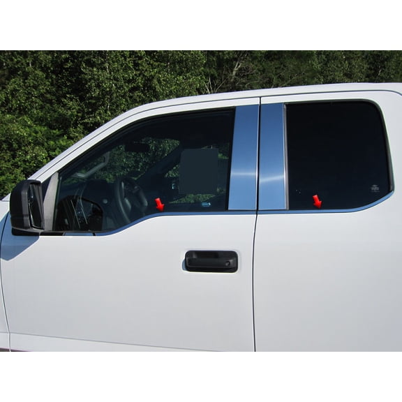 Stainless Steel Window Sill Trim 4Pc Fits 2015-2020 Ford F-150 WS55302 QAA