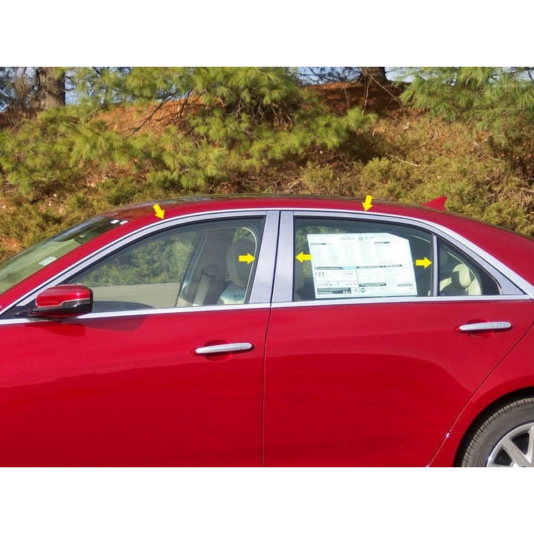 Dodge Durango Chrome Pillar Post Trim, 6pc 2011, 2012, 2013, 2014, 2015