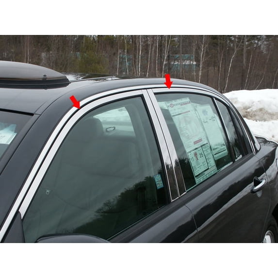 Stainless Steel Window Trim 4Pc Fits 2004-2010 Kia Amanti WP24801 QAA