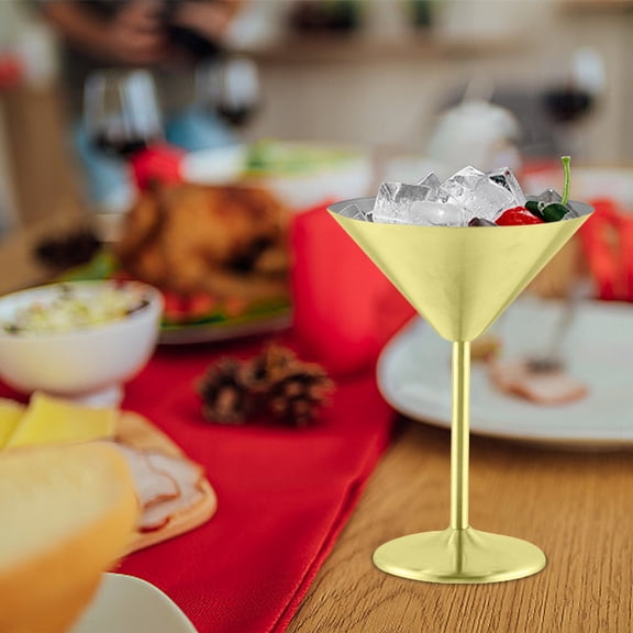 Stainless Steel Wine Glass - 220ml Shatterproof Goblet for Indoor Outdoor Use, Unbreakables Travel Camping Party Glass, Elegant Gift Set