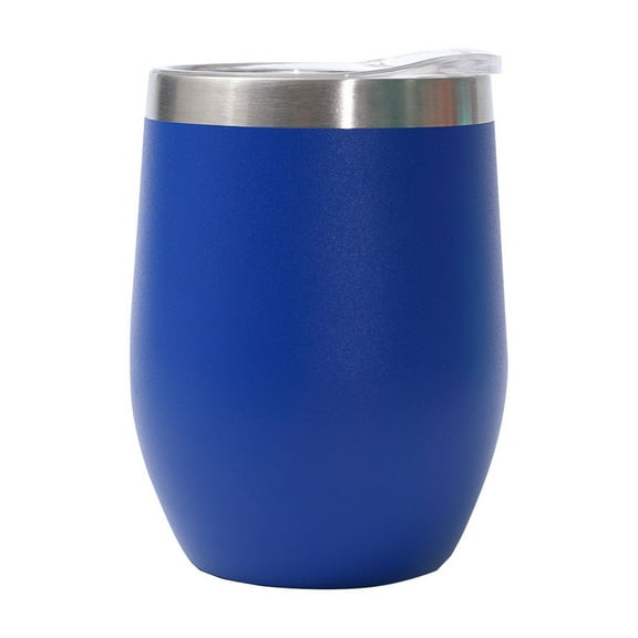 Stainless Steel Wine Tumbler Stemless Glasses with Lid, Double Wall Insulated Travel Mug Perfect for Wine, Coffee, Drinks, Champagne, Cocktails