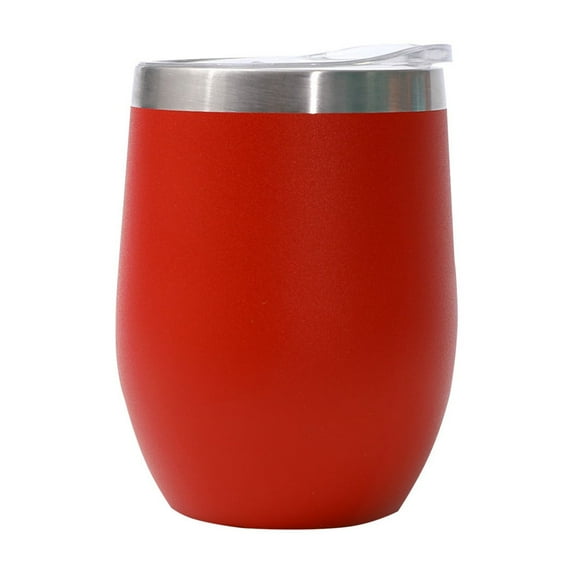Stainless Steel Wine Tumbler Stemless Glasses with Lid, Double Wall Insulated Travel Mug Perfect for Wine, Coffee, Drinks, Champagne, Cocktails