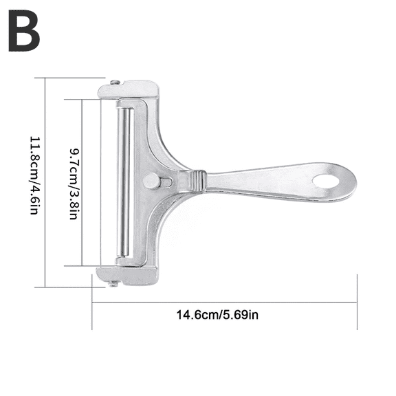 Stainless Steel Wire Cheese Slicer Cheese Planer Tool  Adjustable Thickness Cutter Soft Semi-Hard Hard Cheeses Kitchen Cook Tool