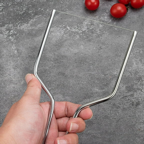 Stainless Steel Wire Cheese Slicer, Portable Cheese Cutter Cheese Layer Divider, Handheld Durable Cheese Cutting Line, Multifunctional Cheese Cutting Boards, Useful Kitchen Gadgets