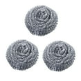 thumbnail image 1 of Stainless Steel Wire Cleaning Ball,Stainless Steel Sponges Scrubbers,Removing Rust Dirty Cookware Cleaner,Practical Kitchen Cleaner,Dishwashing Scouring Pads,Cleaning Utensil Scrubber,3Pcs,2.36x1.18", 1 of 8