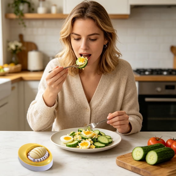 Stainless Steel Wire Egg Slicer Multi Purpose Hard Boiled Egg Cutter For Tomato Mushroom Fruit Platter Making Kitchen Gadget(Yellow-11Cm)
