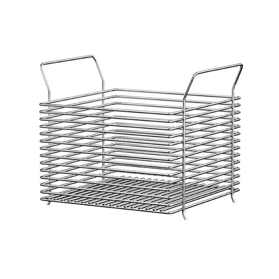 Stainless Steel Wire Fruit Basket Storage Bin Breathable Produce Holder Versatile Veggies Snacks