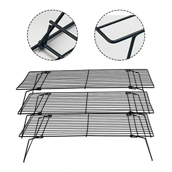 Stainless Steel Wire Grid Baking Tray Cake Cooling Rack Oven Pizza Bread Cookie YIWEI