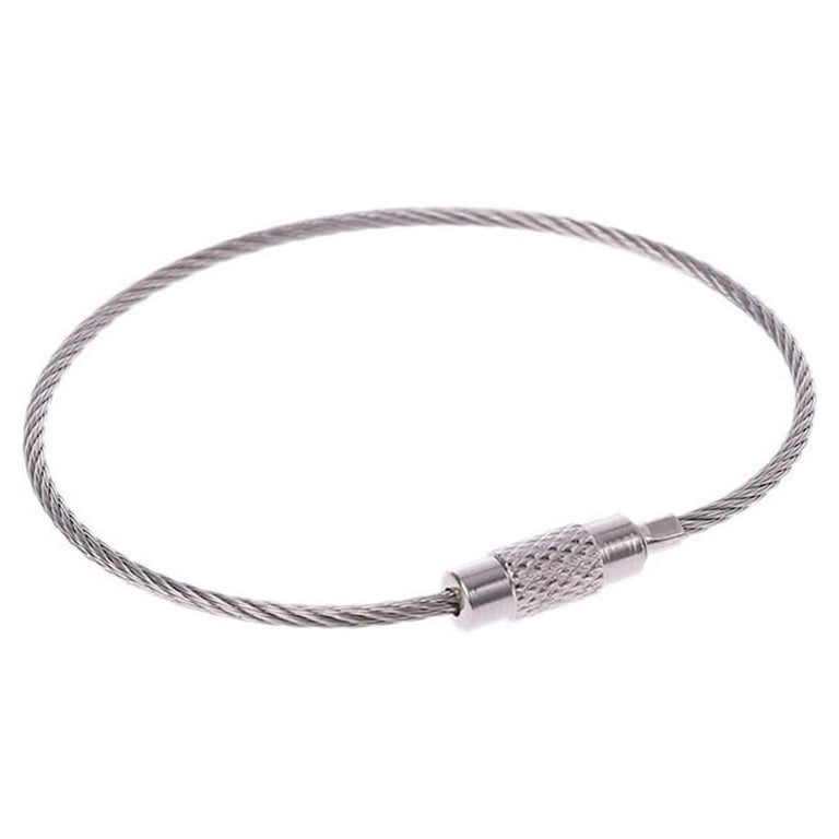 Steel wire cheap keychain
