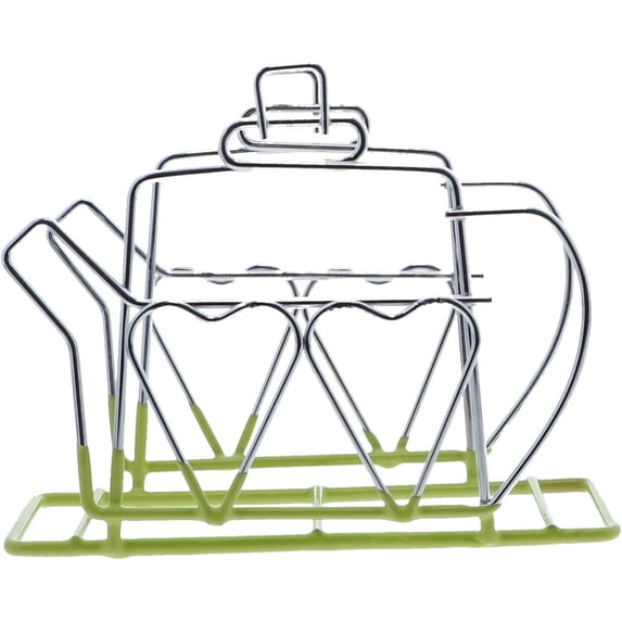 Stainless Steel Wire Napkin Stand, Teapot Napkin Holder-One Size (Green)