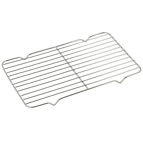 Stainless Steel Wire Rack for Baking Sheet, 15.4 x 11 in Rectangular Roasting Tray, Grill Rack with Open Grid for Fish and BBQ