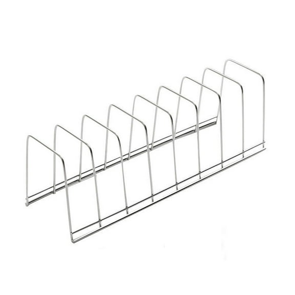 Stainless Steel Wire Rack for Kitchen Cabinet Organization and Pan Lid Storage for Countertop or Pantry Use