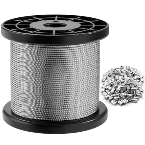 Stainless Steel Wire Rope - 1000FT 1/16