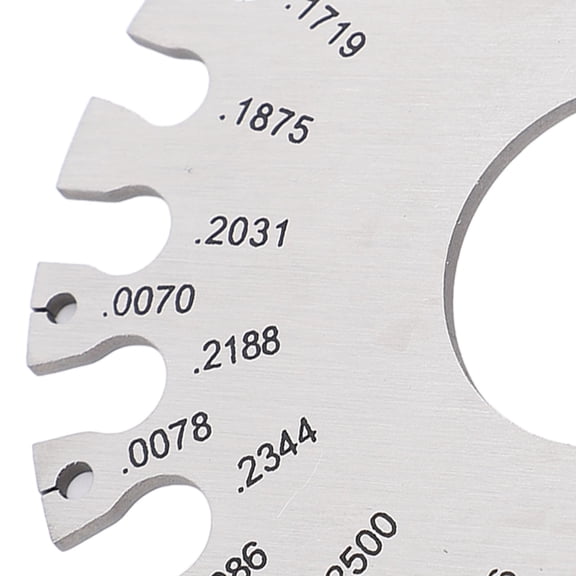 Stainless Steel Wire & Sheet Metal Thickness Gauge with Weld Seam Inspection Ruler