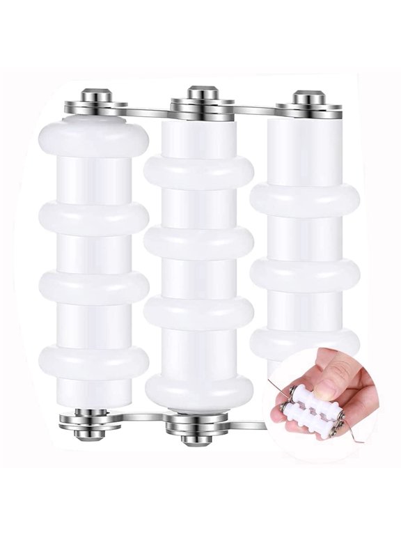 Stainless Steel Wire Straightener for Jewelry Making, 3 Rollers, White - Precision Tool for Straightening, Wrapping & DIY Projects