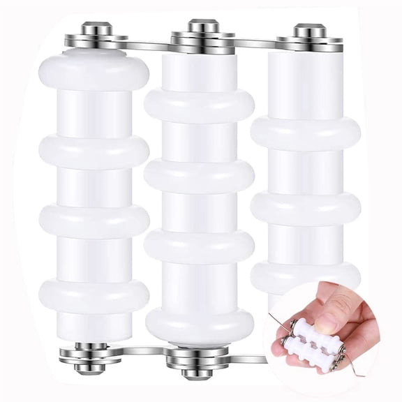 Stainless Steel Wire Straightener for Jewelry Making, 3 Rollers, White - Precision Tool for Straightening, Wrapping & DIY Projects