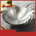 thumbnail image 1 of Stainless Steel Wok Round Bottom Frying Pot For Gas Stove, Large Capacity Pan With Double Ears, NonStick Coating Stir Fry Pan, Easy To Clean Kitchen Utensil For Home Cooking, 1 of 5