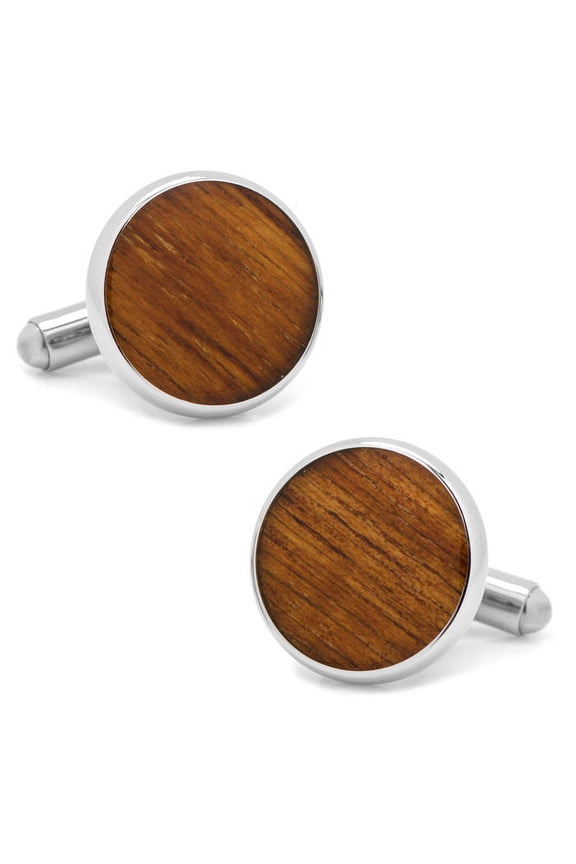 Stainless Steel Wood Cufflinks