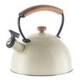 thumbnail image 1 of Stainless Steel, Wood Handle, Whistling Tea Kettle (1.9 lt, 64 oz) - Warm Gray, 1 of 8