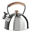 thumbnail image 1 of Stainless Steel, Wood Handle, Whistling Tea Kettle (2.5 lt, 85 oz), 1 of 8