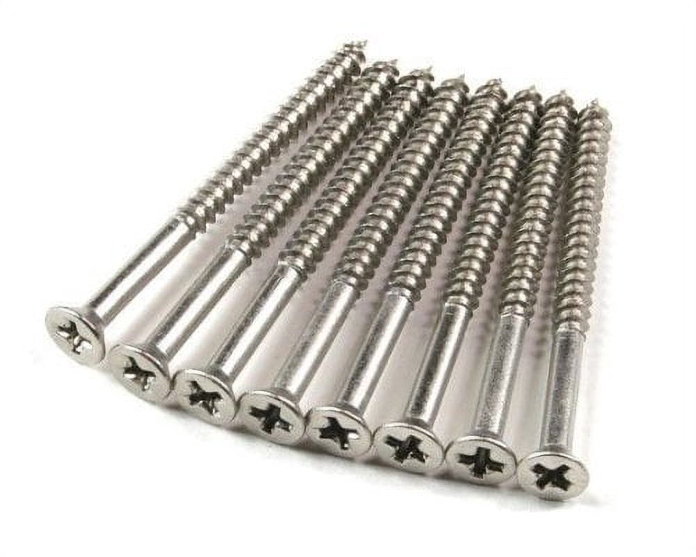 Stainless Steel Wood Screws #9 X 2 1/4 - 96 Pack