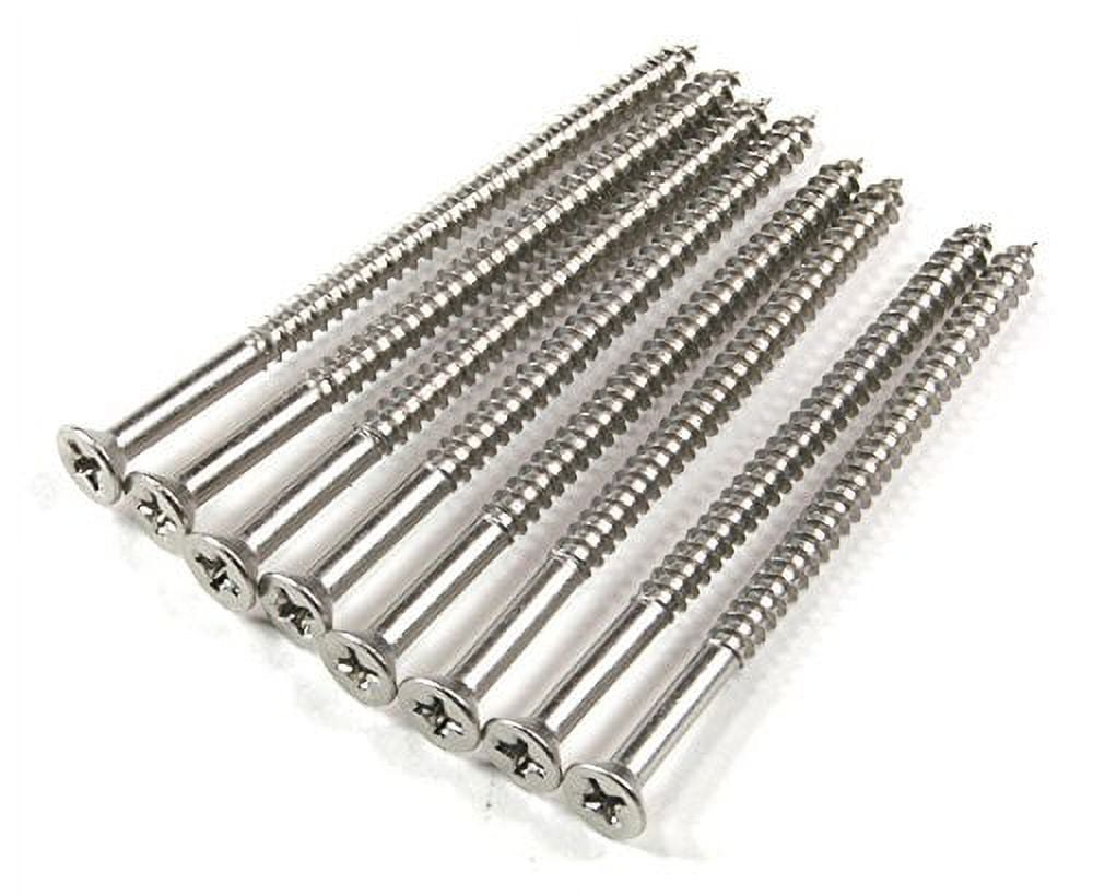 Stainless Steel Wood Screws #9 X 3 Inch - 96 Pack