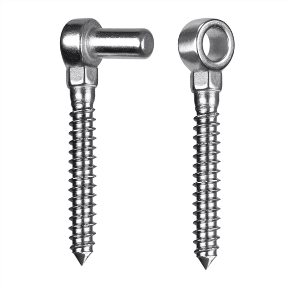 Stainless Steel Wood Threaded Bolt Hinge Wooden Fence Gate Post Farm Hardware Accessorie ywm58