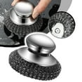 thumbnail image 1 of Stainless Steel Wool Scrubber with Handle Pot Scrubber Steel Wool Scrubber for Cleaning Kitchen and Household, Dishes, Stoves, Grill, Wash Sink, Pots, 1 of 8