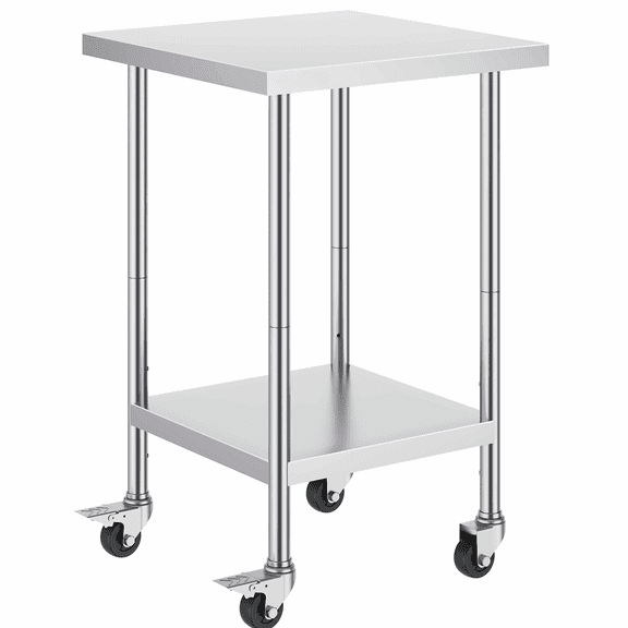 Stainless Steel Work Table 24x24x38 Inch, 700 LBS Capacity